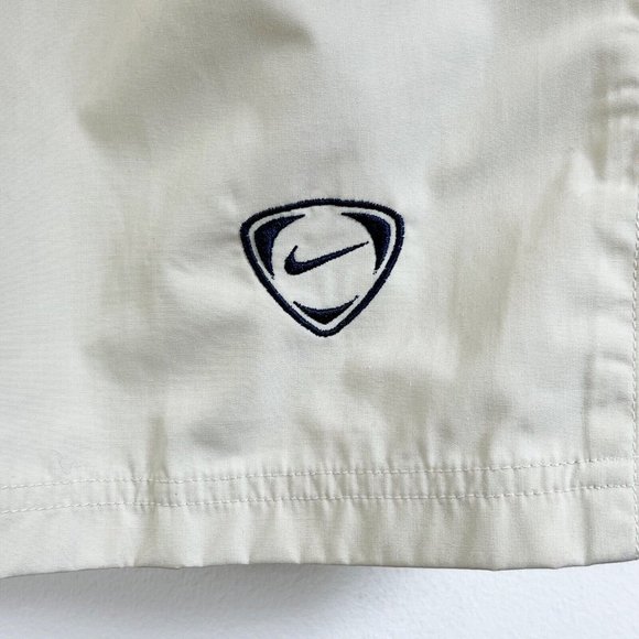 Y2K Vintage Nike Men's Beige Cream Cropped Trousers Long Shorts Size L New - Picture 9 of 10